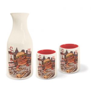 Ilustrata Burgerzilla Sake Set