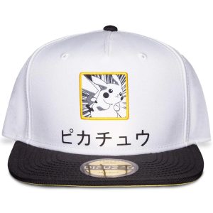 Pokemon - Pikachu Black, White And Yellow Snapback Cap