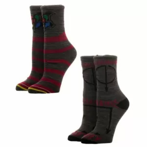 Harry Potter - Juniors Crew Set Of 2 Socks - Multicolor