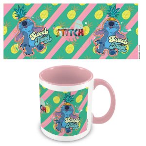 Lilo & Stitch (You'Re My Fave) Pink Coloured Inner Mugs