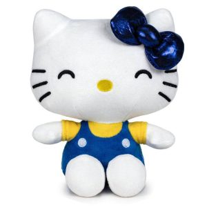 Hello Kitty - 22Cm 50Th Anniv Blue/Yellow Plush