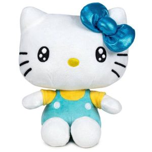 Hello Kitty - 22Cm 50Th Anniv Light Blue/Yellow Plush