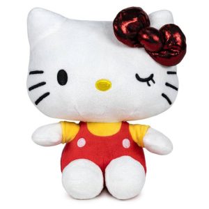 Hello Kitty - 22Cm 50Th Anniv Red/Yellow Plush
