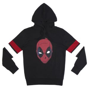 Sweatshirt Cotton Brushed Hood Deadpool