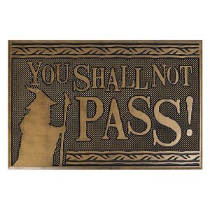 The Lord Of The Rings (You Shall Not Pass) Rubber Mat