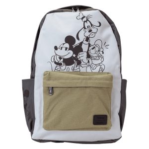 Loungefly - Disney Mickey & Friends Canvas Nylon Full Size Backpack