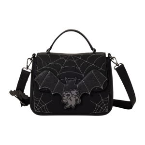 Loungefly - Mickey & Minnie Spiderweb And Bats Crossbody Bag